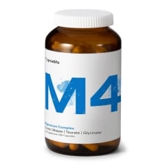 Magnesium med fyra sorters magnesium: glycinat, malat, citrat och taurat