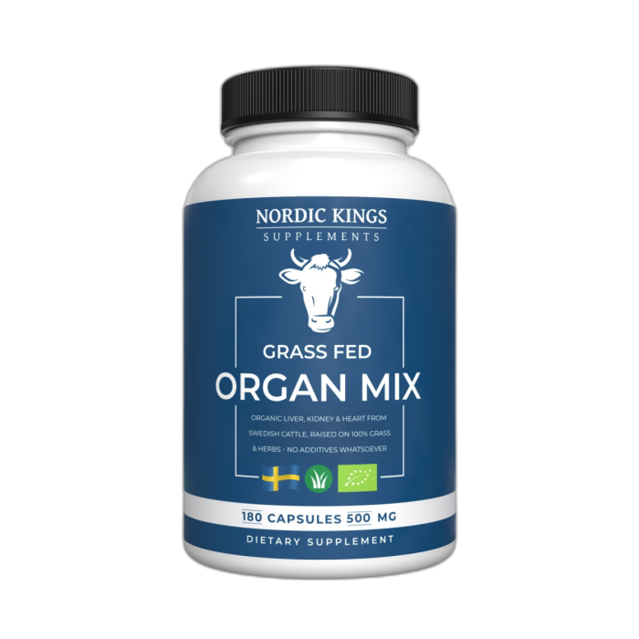 Gräsbetade och ekologiska organmixkapslar