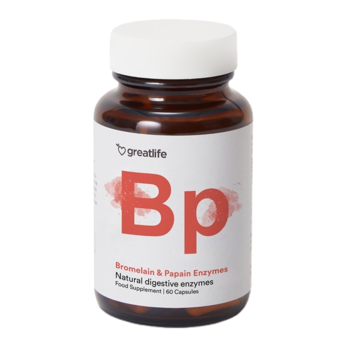 Greatlife Bromelain & Papain Enzymes 60 kapslar
