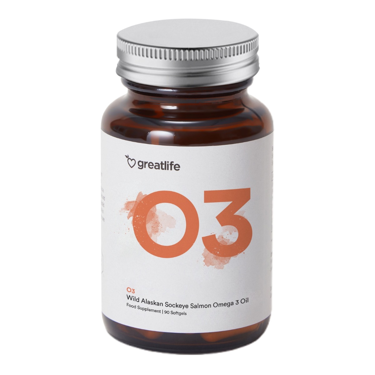 Greatlife Wild Alaskan Sockeye Salmon – Omega-3 90 kapslar | Supplements | Apoteka