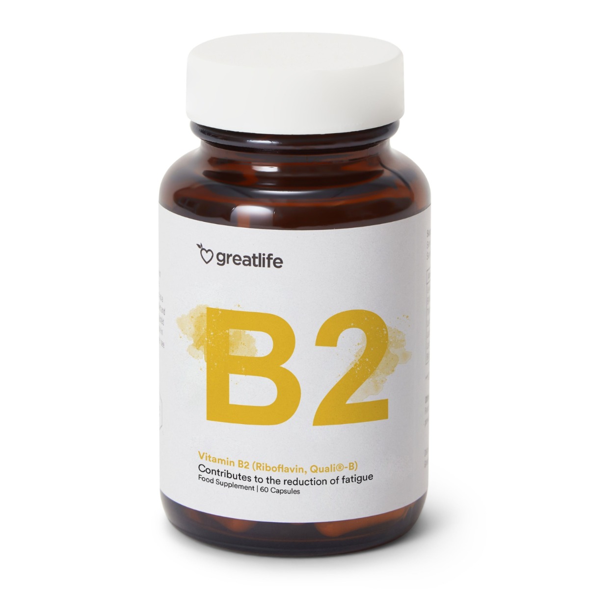 Greatlife Vitamin B2 (Riboflavin, Quali®-B) 60 kapslar