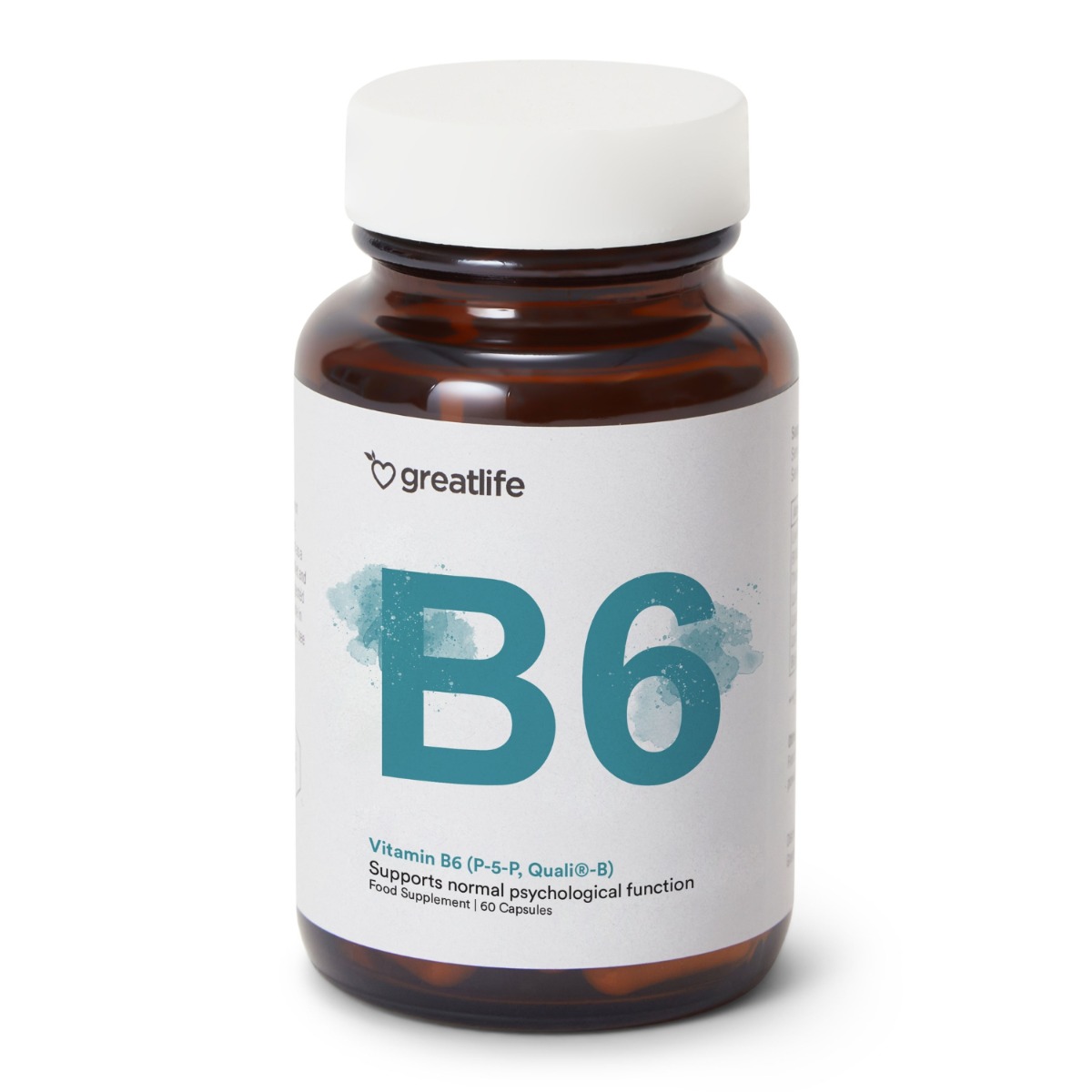 Greatlife Vitamin B6 (P-5-P, Quali®-B) 60 kapslar