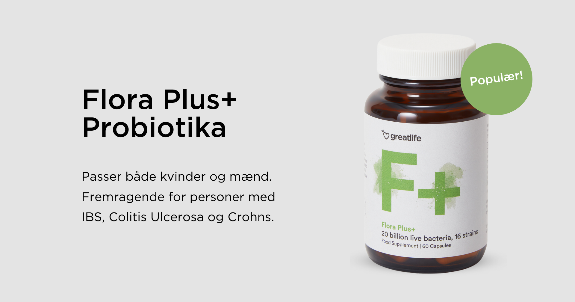 Flora Plus+ probiotika