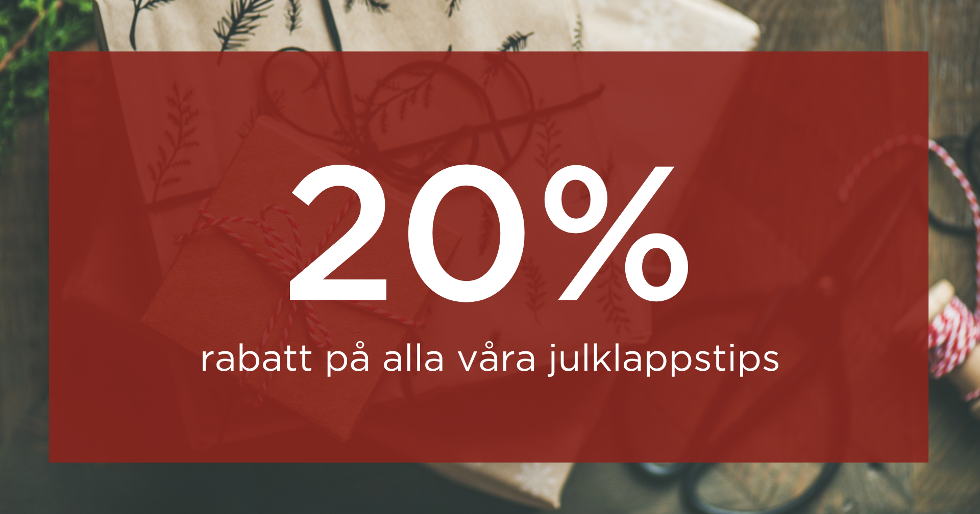 20 % rabatt på världens bästa julklappar
