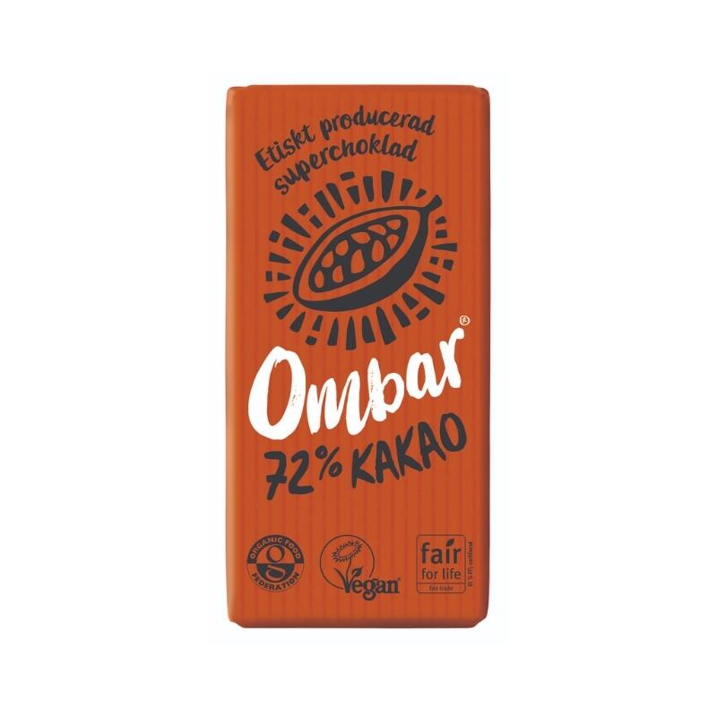 Ombar Choklad Mörk 72% – EKO