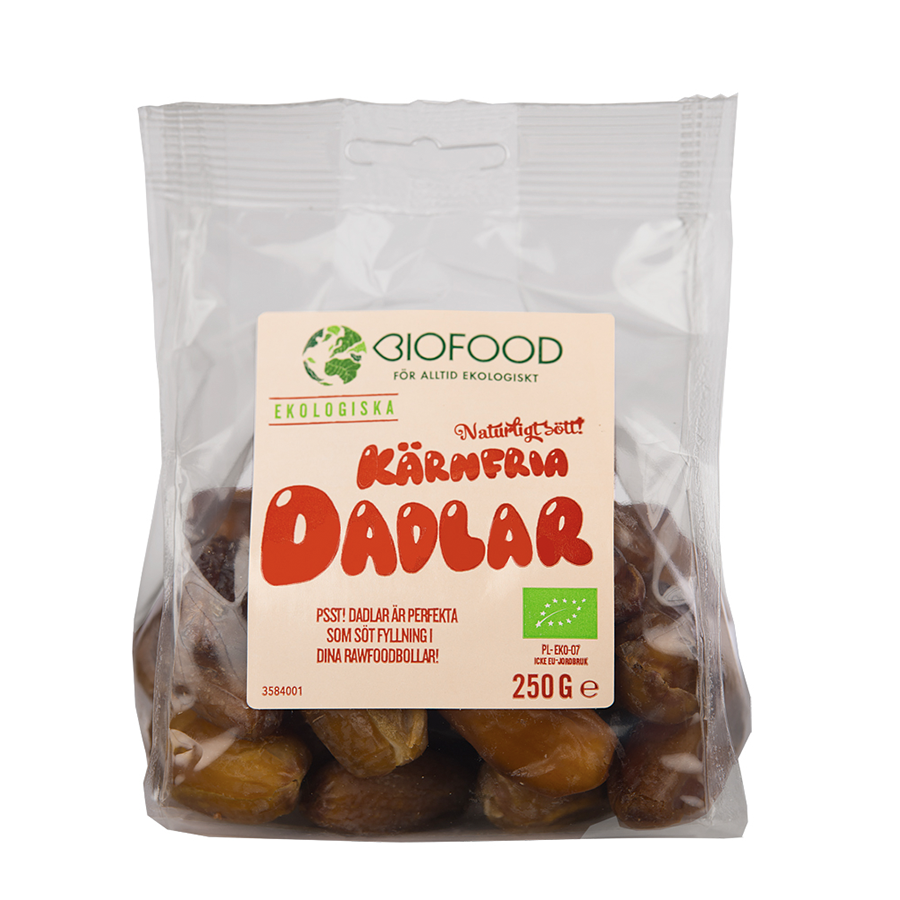 Dadlar Kärnfria 250 g – EKO